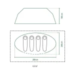 Coleman Galiano 4 Σκηνή Camping Pop Up Μπλε 3 Εποχών για 4 Άτομα 280x200x100εκ. 2000035213 - Image 7