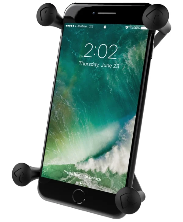 RAM Mount X-Grip IV Βάση Κινητού Μοτοσυκλέτας με Ρυθμιζόμενο Βραχίονα 5.5-6" για το Τιμόνι RAM-HOL-UN10BU