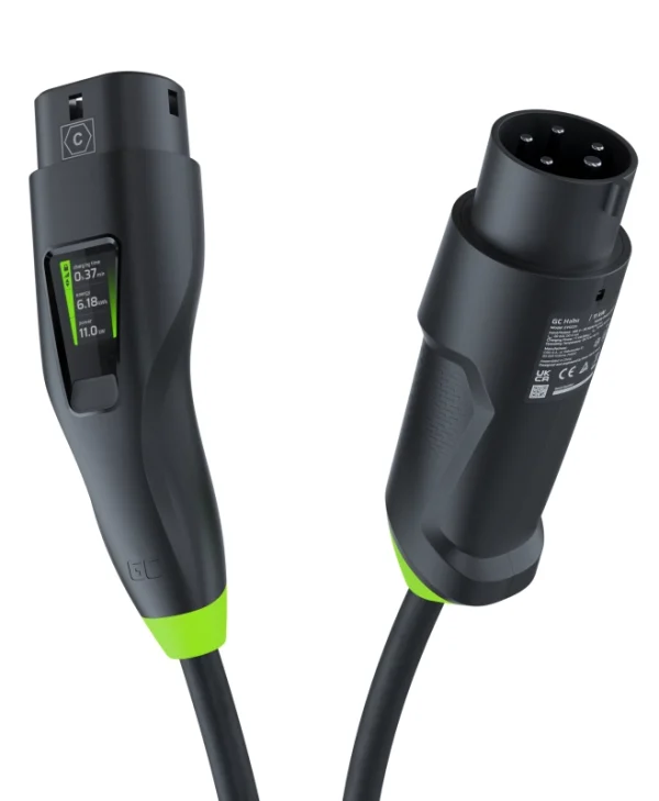 Green Cell Habu EV Mobile Charger Φορητός Τριφασικός Σταθμός Φόρτισης 11kW με Ενσωματωμένο Καλώδιο Type 2 (EVGC01)
