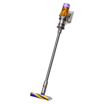 Dyson V12 Detect Slim Absolute (2023) Επαναφορτιζόμενη Σκούπα Stick 25.2V Yellow/Iron/Nickel 448884-01