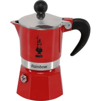Bialetti Rainbow Μπρίκι Espresso 1cups Κόκκινο 0004961/NP