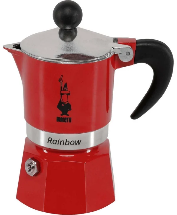 Bialetti Rainbow Μπρίκι Espresso 1cups Κόκκινο 0004961/NP