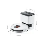 Roidmi EVE CC Σκούπα Ρομπότ με Χαρτογράφηση Laser & Απορρόφηση 4000Pa Λευκή - Image 2