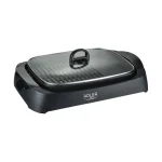 Adler AD-6610 Επιτραπέζια Ηλεκτρική Ψησταριά Σχάρας και Λείας Πλάκας 3000W με Καπάκι και Ρυθμιζόμενο Θερμοστάτη 40x30εκ. AD 6610