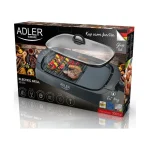 Adler AD-6610 Επιτραπέζια Ηλεκτρική Ψησταριά Σχάρας και Λείας Πλάκας 3000W με Καπάκι και Ρυθμιζόμενο Θερμοστάτη 40x30εκ. AD 6610 - Image 9