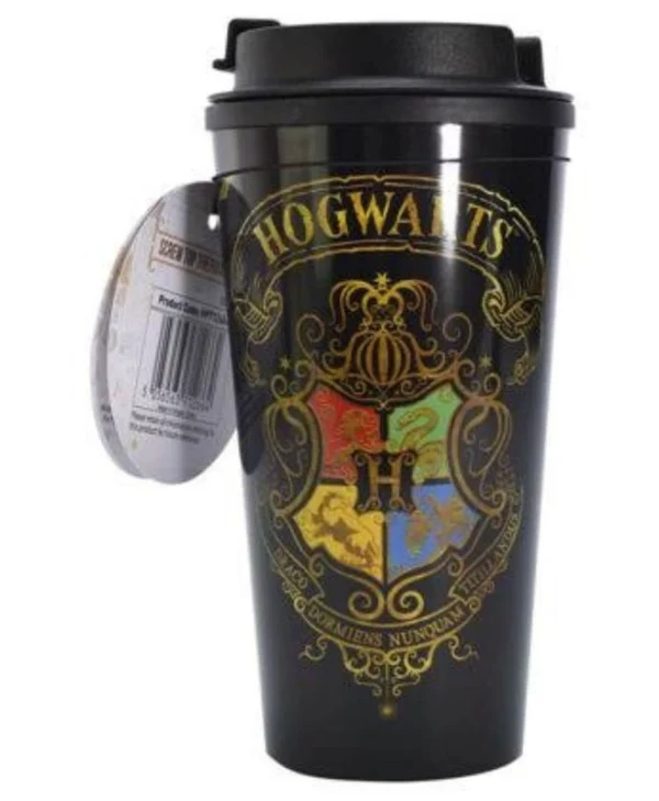 Bluesky Harry Potter Wappen Ποτήρι Θερμός Ανοξείδωτο 450ml Μαύρο 5056563712664