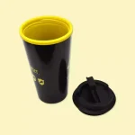 Blue Sky Studios Harry Potter Hogwarts Shield Ποτήρι Θερμός Ανοξείδωτο 400ml Μαύρο με Επιστόμιο 5056563711155 - Image 4