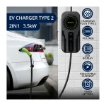Qoltec Φορητός Σταθμός Φόρτισης 3.5kW με Ενσωματωμένο Καλώδιο Type 2 (52468) - Image 5