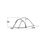 Easy Camp Setesdal 2 Σκηνή Camping Τούνελ Χακί 3 Εποχών για 2 Άτομα 120476 - Image 2