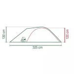 Coleman Darwin 3 Plus Blackout Χειμερινή Σκηνή Camping Igloo Ορειβασίας Πράσινη για 3 Άτομα Αδιάβροχη 4500mm 330x190x130εκ. 2209416 - Image 4