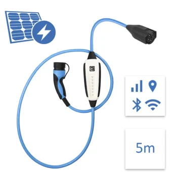 Nrgkick 32A Pure PV-User Φορητός Σταθμός Φόρτισης 22kW με Ενσωματωμένο Καλώδιο Type 2 (12601000-30001002)