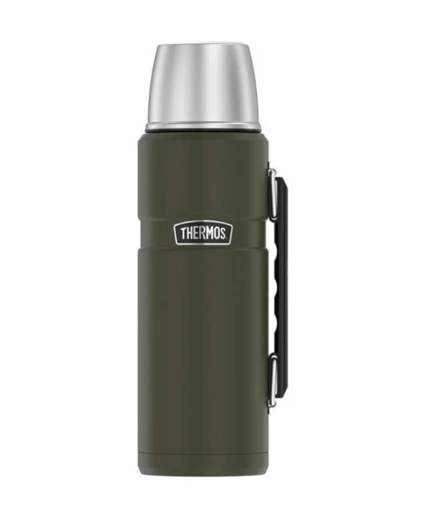 Thermos Μπουκάλι Θερμός Ανοξείδωτο / Πλαστικό 1.2lt Green 170028