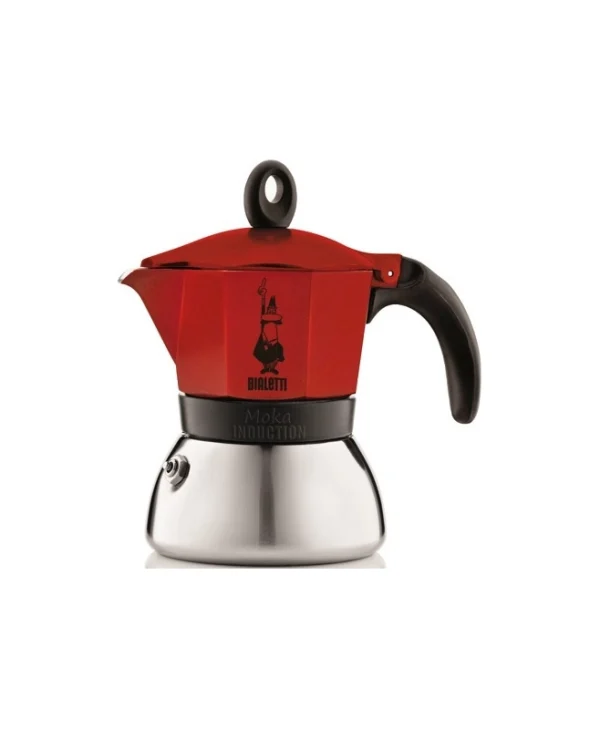 Bialetti Moka Induction Μπρίκι Espresso 4cups Κόκκινο 0006944