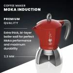 Bialetti Moka Induction Μπρίκι Espresso 4cups Κόκκινο 0006944 - Image 4
