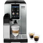 De'Longhi Dinamica Plus Αυτόματη Μηχανή Espresso 1450W Πίεσης 15bar για Cappuccino με Μύλο Άλεσης Ασημί ECAM380.85.SB