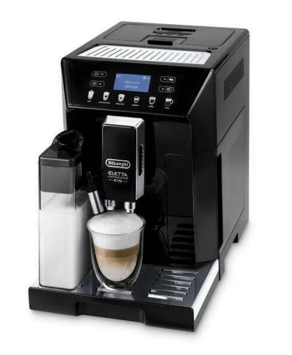 De'Longhi Eletta Αυτόματη Μηχανή Espresso 1450W Πίεσης 15bar για Cappuccino με Μύλο Άλεσης Μαύρη 0132217049