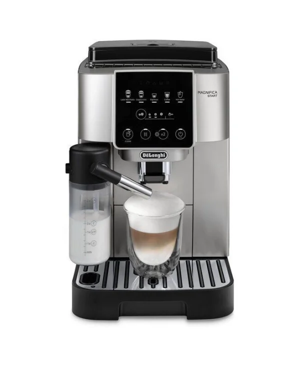 De'Longhi Magnifica Start Αυτόματη Μηχανή Espresso 1450W Πίεσης 15bar με Μύλο Άλεσης Ασημί 0132217144