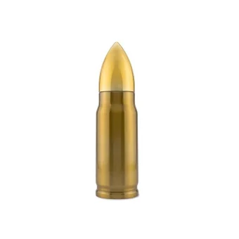 Bullet Brass Μπουκάλι Θερμός Ανοξείδωτο / Πλαστικό 350ml Brass GAD03006