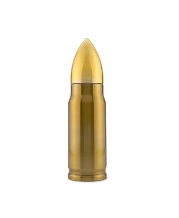 Bullet Brass Μπουκάλι Θερμός Ανοξείδωτο / Πλαστικό 350ml Brass GAD03006