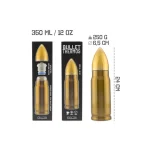 Bullet Brass Μπουκάλι Θερμός Ανοξείδωτο / Πλαστικό 350ml Brass GAD03006 - Image 4