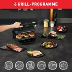 Tefal Optigrill Επιτραπέζια Ηλεκτρική Ψησταριά Αυλακωτής Πλάκας 2000W με Καπάκι και Ρυθμιζόμενο Θερμοστάτη 30x22.9εκ. GC705816 - Image 8