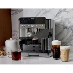 Ninja Luxe Cafe Premier Αυτόματη Μηχανή Espresso 1650W Πίεσης 15bar για Cappuccino με Μύλο Άλεσης Ασημί ES601EU - Image 5