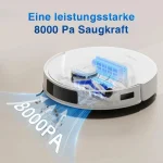 Ecovacs Deebot N20 Σκούπα Ρομπότ με Χαρτογράφηση Laser & Απορρόφηση 8000Pa Λευκή - Image 7
