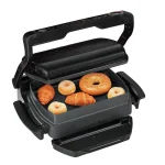 Tefal Optigrill+ Επιτραπέζια Ηλεκτρική Ψησταριά Αυλακωτής Πλάκας 2000W Ανοξείδωτη με Καπάκι και Ρυθμιζόμενο Θερμοστάτη 30x20εκ. GC 714834 - Image 2
