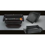 Tefal Optigrill+ Επιτραπέζια Ηλεκτρική Ψησταριά Αυλακωτής Πλάκας 2000W Ανοξείδωτη με Καπάκι και Ρυθμιζόμενο Θερμοστάτη 30x20εκ. GC 714834 - Image 5