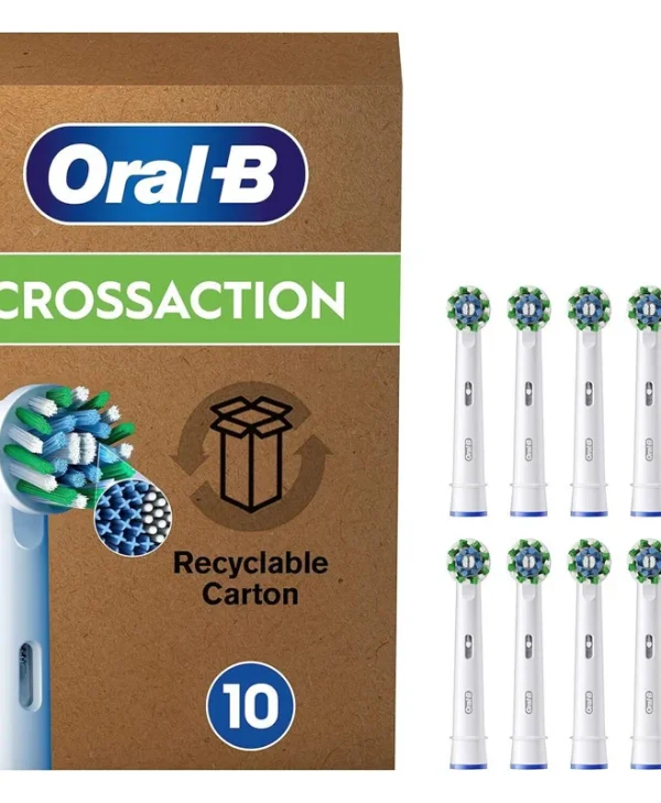 Oral-B CrossAction Ανταλλακτικές Κεφαλές για Ηλεκτρική Οδοντόβουρτσα 10τμχ 8006540861967