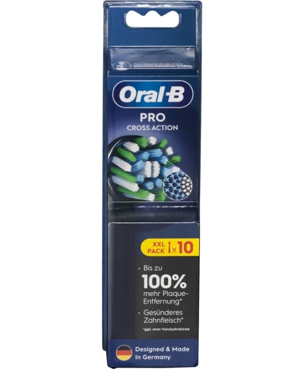 Oral-B Pro CrossAction Ανταλλακτικές Κεφαλές για Ηλεκτρική Οδοντόβουρτσα Black 860465 10τμχ