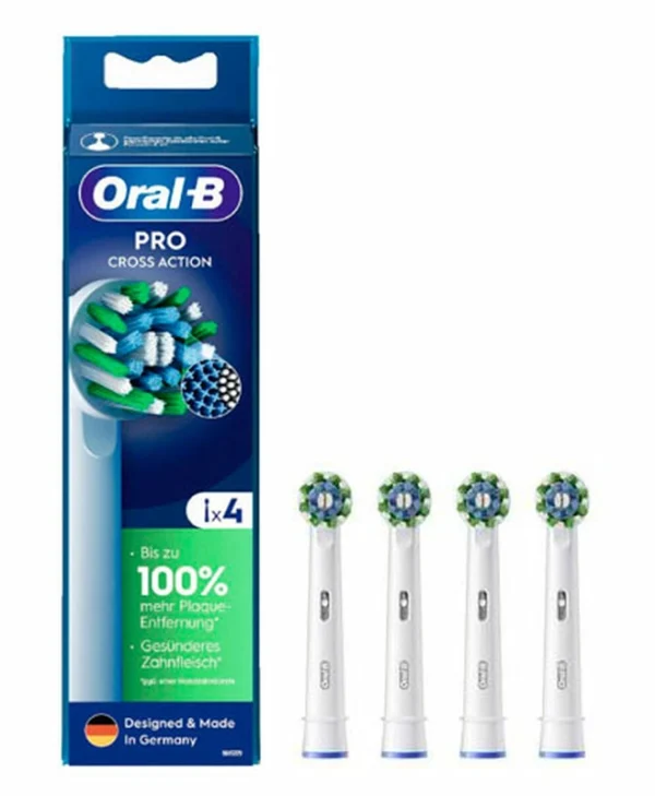 Oral-B Pro CrossAction Ανταλλακτικές Κεφαλές για Ηλεκτρική Οδοντόβουρτσα 860380 4τμχ 8006540860380