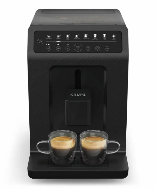 Krups Evidence Eco-Design Αυτόματη Μηχανή Espresso 1450W Πίεσης 15bar με Μύλο Άλεσης Μαύρη EA897B10
