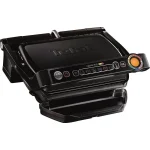 Tefal Optigrill+ Επιτραπέζια Ηλεκτρική Ψησταριά 2000W Ανοξείδωτη με Καπάκι και Ρυθμιζόμενο Θερμοστάτη 36.5x36.5εκ. GC 7148