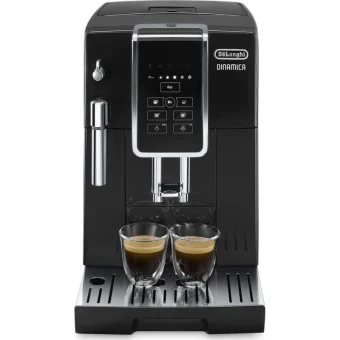 De'Longhi Dinamica Αυτόματη Μηχανή Espresso 1450W Πίεσης 15bar με Μύλο Άλεσης Μαύρη 0132221013