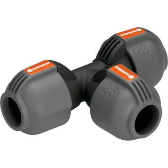 Gardena 02771-20 Ταφ Σωλήνων Ποτίσματος 25mm Γκρι