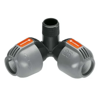 Gardena 02783-20 Γωνία Σωλήνων Ποτίσματος με Αρσενικό Σπείρωμα 19mm Μαύρο