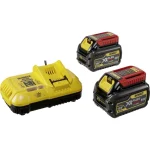 Dewalt Σετ 2 Μπαταριών Εργαλείου Λιθίου 18V Χωρητικότητας 6Ah με Φορτιστή Flexvolt DCB118T2-QW - Image 2