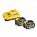 Dewalt Σετ 2 Μπαταριών Εργαλείου Λιθίου 18V Χωρητικότητας 6Ah με Φορτιστή Flexvolt DCB118T2-QW - Image 3