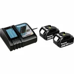 Makita Σετ 2 Μπαταριών Εργαλείου Λιθίου 18V Χωρητικότητας 3Ah με Φορτιστή BL1830B 197952-5 - Image 2