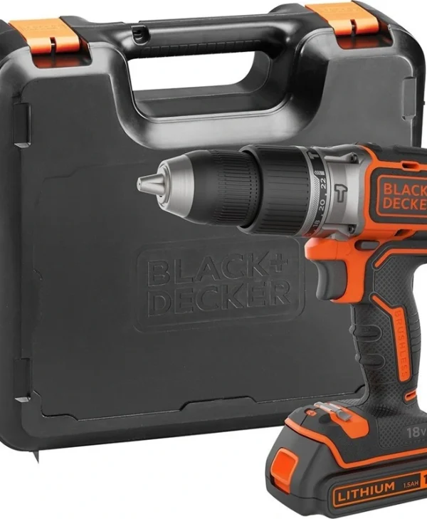 Black & Decker Κρουστικό Δραπανοκατσάβιδο Μπαταρίας Brushless 18V 1x1.5Ah BL188K-QW
