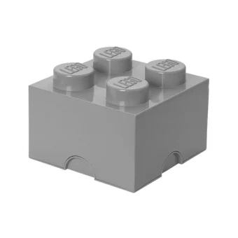LEGO Παιδικό Κουτί Αποθήκευσης από Πλαστικό 4-Stud Γκρι 25x25x18cm 40031740