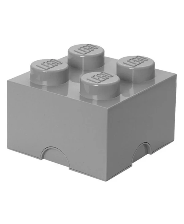 LEGO Παιδικό Κουτί Αποθήκευσης από Πλαστικό 4-Stud Γκρι 25x25x18cm 40031740