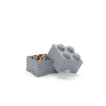 LEGO Παιδικό Κουτί Αποθήκευσης από Πλαστικό 4-Stud Γκρι 25x25x18cm 40031740 - Image 2