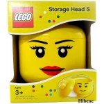 LEGO Παιδικό Κουτί Αποθήκευσης από Πλαστικό S Girl Head Κίτρινο 16x16x18cm 40310805 - Image 8