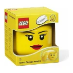 LEGO Παιδικό Κουτί Αποθήκευσης από Πλαστικό S Girl Head Κίτρινο 16x16x18cm 40310805 - Image 10
