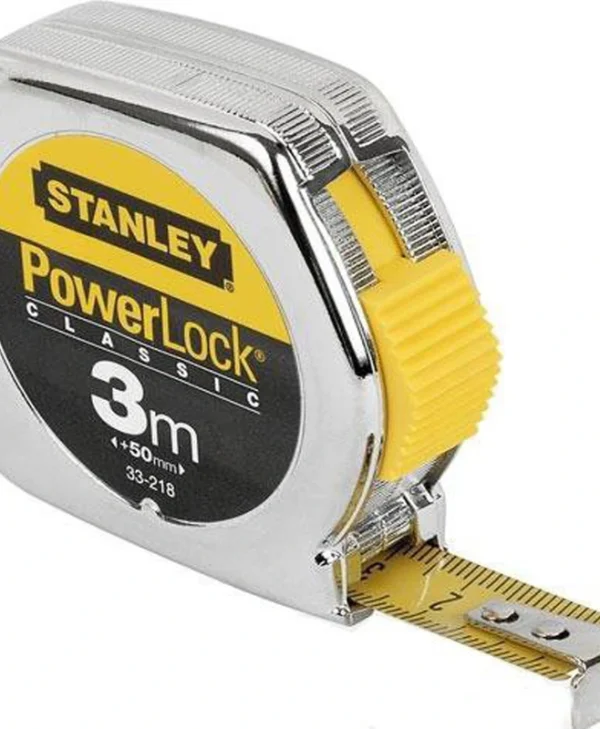 Stanley Powerlock Μετροταινία με Αυτόματη Επαναφορά 13mm x 3m 0-33-218
