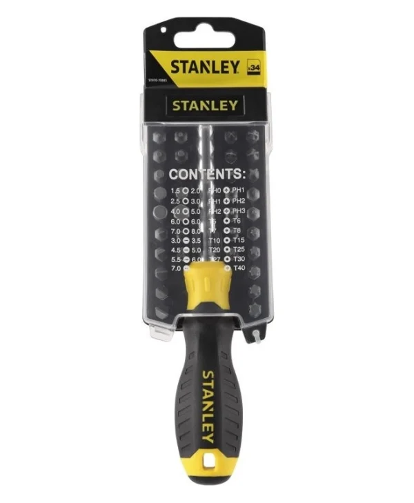 Stanley Κατσαβίδι με 34 Μαγνητικές Εναλλασσόμενες Μύτες STHT0-70885