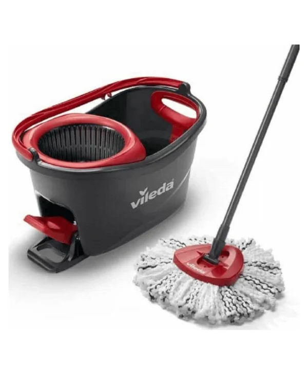 Vileda Σετ Κουβάς με Σφουγγαρίστρα με Μικροίνες Rotary Mop Turbo 167751