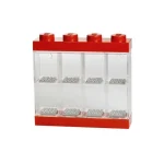 LEGO Παιδικό Κουτί Αποθήκευσης από Πλαστικό Display Case 8 Mini Figures Κόκκινο 19.1x18.4x18.4cm RC40650001